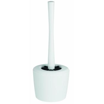 Escobillero de baño Spirella con soporte PP color limón opaco blanco
