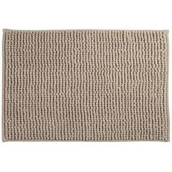 Alfombra baño chenille 60x40 cm color topo