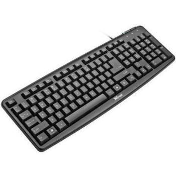 Trust ClassicLine, USB, QWERTY, 203 x 481 x 40 mm, Windows 7/Vista/XP