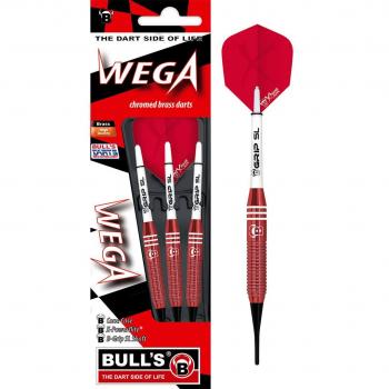 Bulls Soft Dart Wega-Dardos Blandos, Unisex Adulto, Rojo, 18g