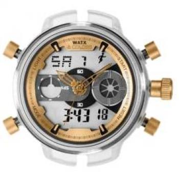 Reloj XXL Rock Mr Watx & Colors RWA2704R, Unisex, 49 mm, Correa de cadena