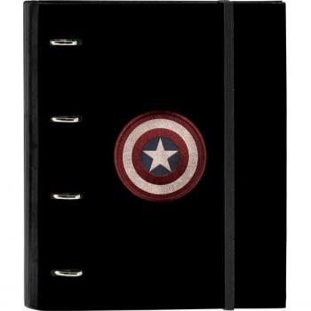 Carpeta Safta Capitan America Teen con Cuadricula de 5x5 mm y Cierre Elastico