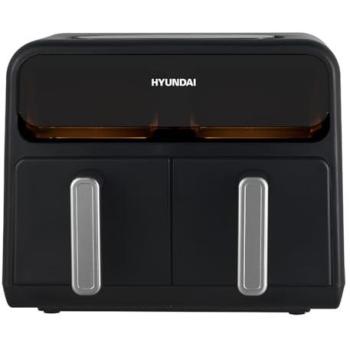 Freidora de Aire Hyundai HAF8000DD, 8 Litros, 2400W, 8 Programas, Color Negro