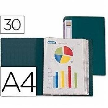 Liderpapel CJ43 - Carpeta con 30 fundas, A4, color verde