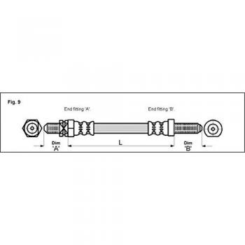 Metzger 4112102 Tubo flexible de frenos