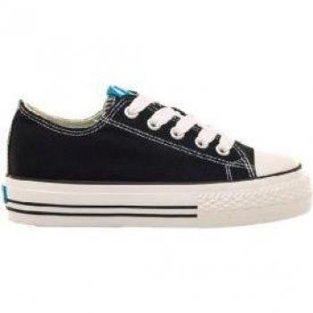 Zapatillas de lona Mustang para niños con puntera de goma y cordones