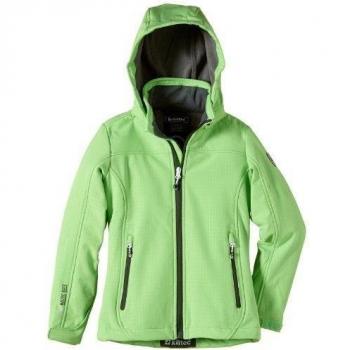 Killtec Soft Shell Jacke mit Abknöpfbarer Kapuze Lula JR - Soft Shell para niño, Color Verde, Talla 10 años