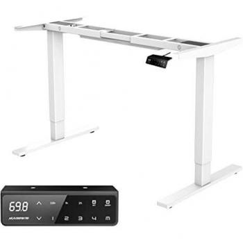 MAIDeSITe Mesa Ajustable Altura eléctrica Escritorio Regulable en Altura Motor Dual Escritorio de pie 4 Controlador de Memoria Digital Marco de Escritorio de pie con
