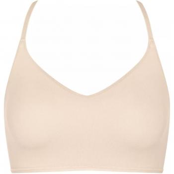 Sloggi Women's Soft Adapt Sports Bra - Beige Polyamide - Size X-Small