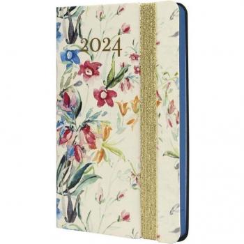 Agenda Finocam Flexi Joy F2 Semana Vista Horizontal Bloom 2024, 82x127mm, Multicolor, Multilingüe