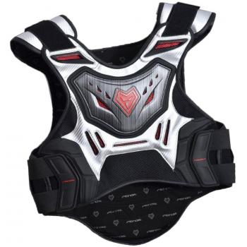 Sharplace Chaleco para Ciclistas Armadura Protección de Pecho Espina para Motociclismo - Plata L/XL