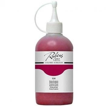 Lienzos Levante Rubens Cryl - Pintura acrílica 526, frasco de 250 ml, color rosa