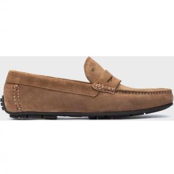 Mocasines de piel Pacific 1411 Marrón para hombre, estilo clásico con antifaz