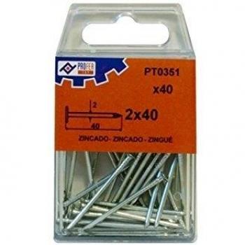 PROFER TOP - Punta Hierro C/Plana Zn C/40 Profer Top 2X40 Mm