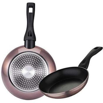 Bergner classic Set 2pcs sartenes diámetro 20+24 aluminio forjado inducción Pink Neon acero inoxidable, Rosa