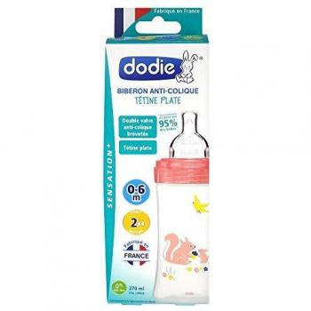 Dodie Sensation+ Anti-Colic Baby Bottle 270ml with Medium Flow Nipple for 0-6 Months - Garden Design
