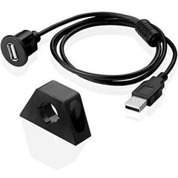 SIENOC 3 pies 1 metro Longitud USB 2.0 un varón a un tablero de extensión Mujer Panel Blush Montaje aéreo