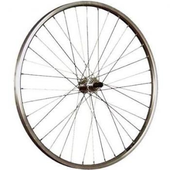 Rueda trasera de bicicleta 26 pulgadas con llanta de doble pared YAK19 plata