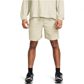 Short de hombre Rival Under Armour, color beige, talla M, longitud regular de 8.5 pulgadas