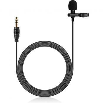 Micrófono Lavalier Clip-on Mini Condensador para Grabación de Video y Entrevistas con Adaptador TRS Tipo-C