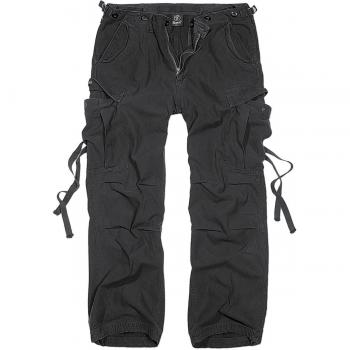 Brandit M65 Vintage Cargo Trousers - Black - S