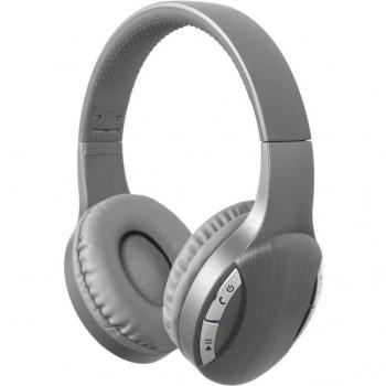 Gembird BTHS-01-SV Auriculares Estéreo Bluetooth Inalámbricos y Alámbricos Diadema con Micrófono para Llamadas y Música Negros