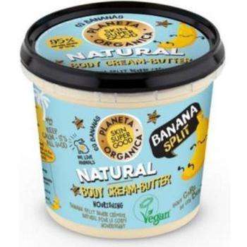 Crema de Manteca Corporal Orgánica con Fragancia a Banana Split 360ml