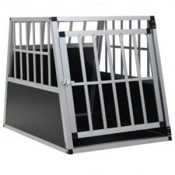 Jaula para perros con puerta 65 x 91 x 69,5 cm negra