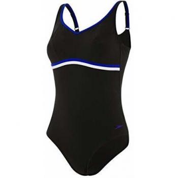 Speedo Contourluxe De Una Pieza Bañador, Adult Female, Negra, 32
