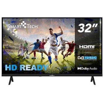 Televisor Smart Tech 32HN01K LED HD 32 (80cm) Triple Tuner Dolby Digital Plus, 3xHDMI, 2xUSB, Modo Hotel
