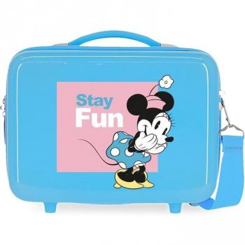 Neceser Infantil Disney Minnie Stay Fun Rígido ABS Adaptable Azul 9L