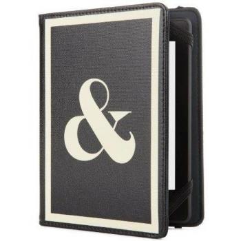 Jonathan Adler - Funda para Kindle y Kindle Paperwhite, diseño de puntuación, color blanco y negro