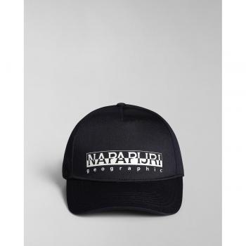 Gorra unisex de baseball Napapijri F-Box Cap azul marino con logotipo frontal