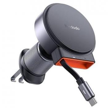 Mcdodo Soporte para Coche con Cargador Inductivo MagSafe para iPhone, Negro