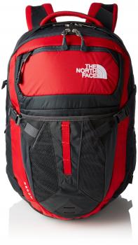 North Face Recon - Mochila, color Rojo/Gris