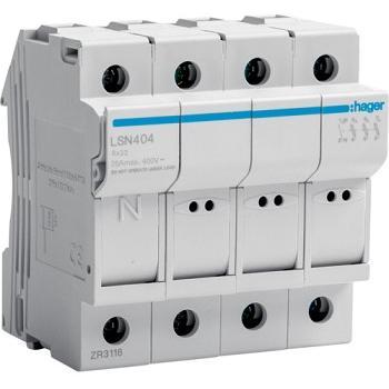 25A 400V 3P+N Circuit Breaker with Modular Fuse Holder