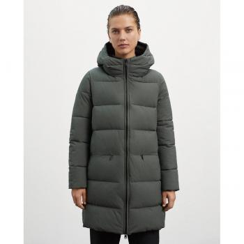Ecoalf - Abrigo acolchado de mujer con cierre de cremallera, bolsillos laterales y diseño eco-friendly.
