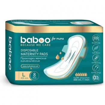 Baboo Compresas Desechables Postparto Grandes