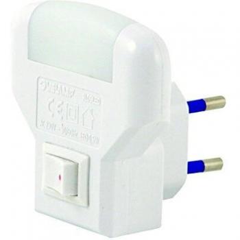 Punto Luz LED 2 en 1 con Interruptor ON/OFF - Luz Nocturna Blanca 0,5W