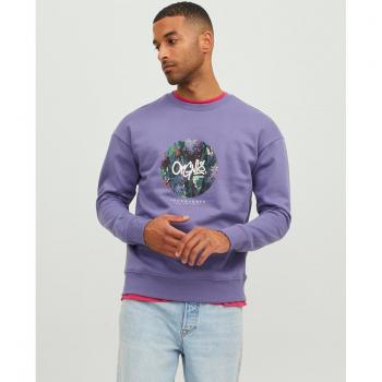 Sudadera Jack And Jones Silverlake Morada Hombre