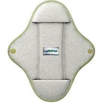 Amrcas - Compresa y salvaslip de tela reutilizable blanca, talla: M