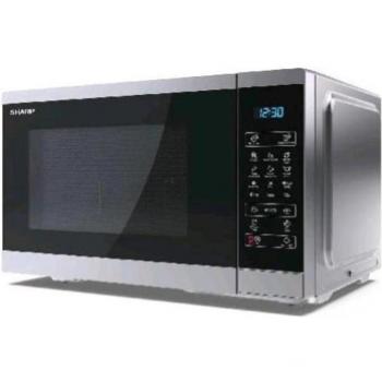 Sharp YC-MG252AE-S Microondas Encimera con Grill 25L 900W Negro/Silver