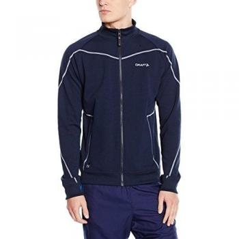 Craft-In-The-zonas Sudadera con cremallera para hombre azul Blu