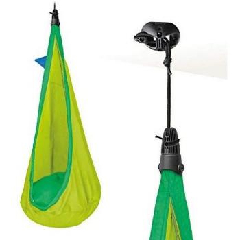 Hamaca Infantil Joki Crow's Froggy con sujeción incluida, diseño colorido y divertido, fabricada en material resistente y seguro para niños, fácil de instalar y transportar, adecuada para uso interior y exterior
