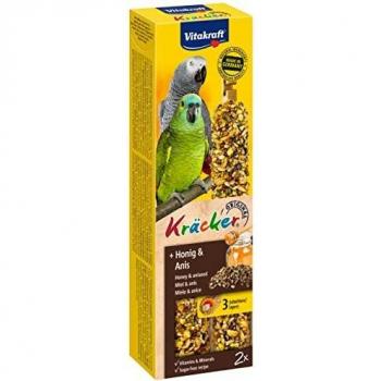 Vitakraft Kräcker Honey & Anise Parrot Biscuits - Economy Pack: 2 x 2 Units