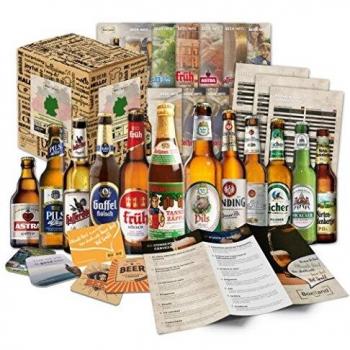 12 Cervezas alemanas en caja de regalo para él, padre, abuelo, amigo, novio, Día del Padre, cumpleaños, Navidad, Pascua, aniversario