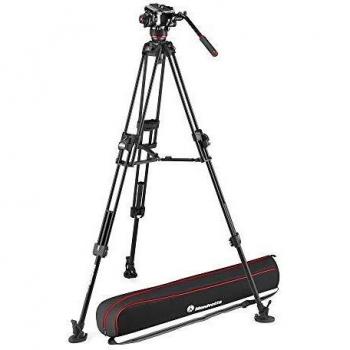 Manfrotto 504X Video Tripod Kit with Fast Twin Aluminium Legs