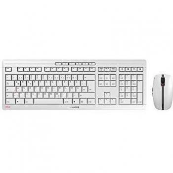 CHERRY Stream Desktop Teclado y Ratón Inalámbrico QWERTZ Alemán Blanco