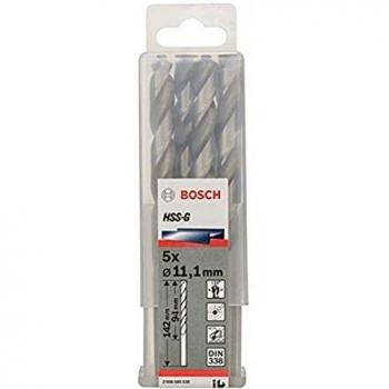 Bosch 2 608 585 530 - Pack de 5 brocas para metal HSS-G, DIN 338