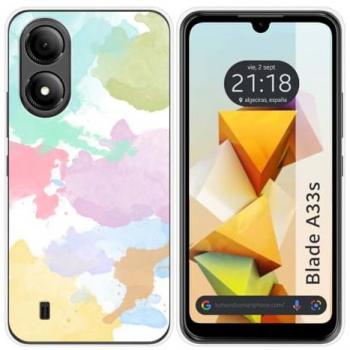 Funda de Silicona para Zte Blade A33s con Diseño Acuarela 11 y Dibujos